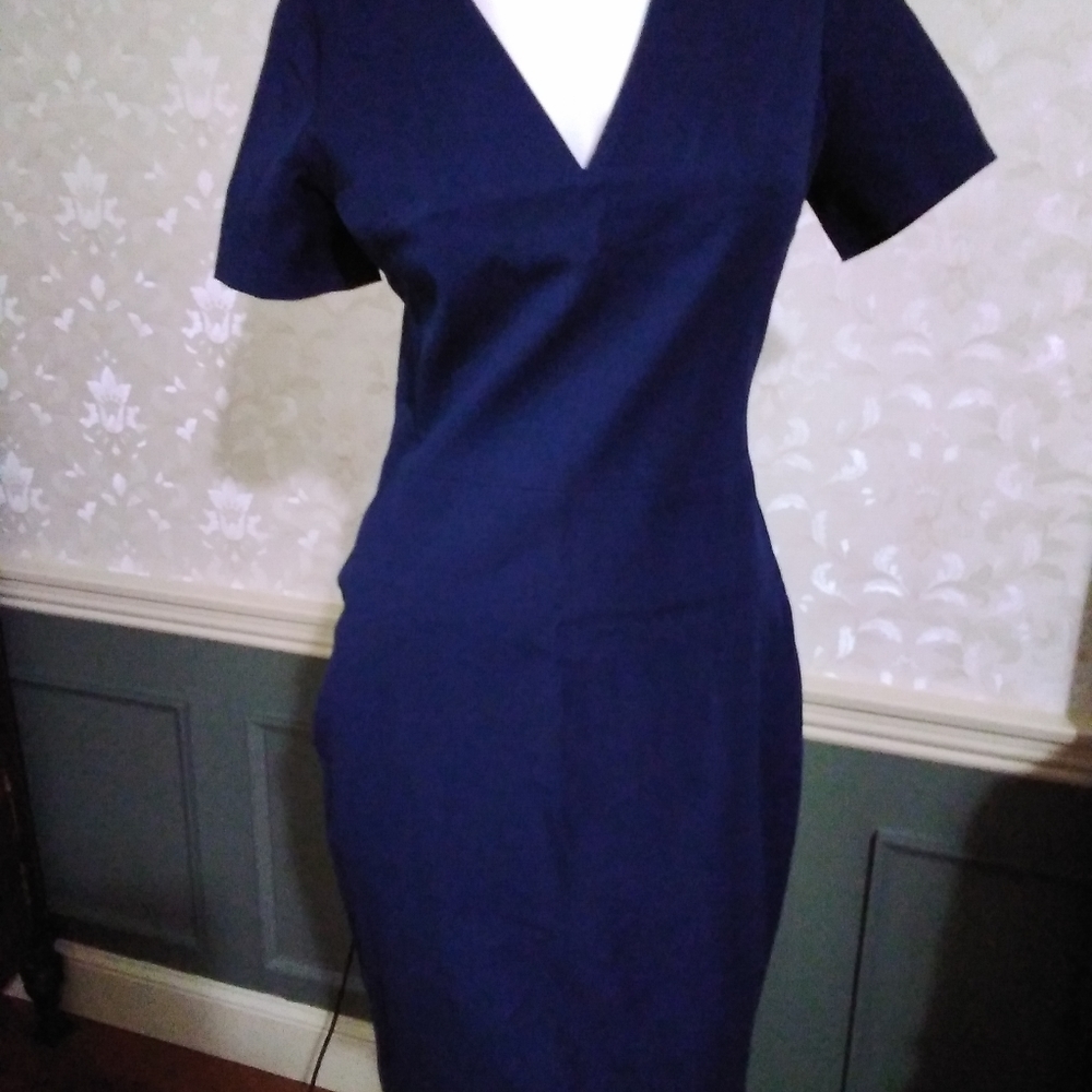 Banana Republic Roland Mouret Navy Blue Dress